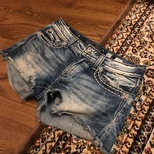 Miss Me Embellished Denim Shorts